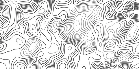 Topographic map and landscape terrain texture grid. Modern design with White background with topographic wavy pattern design. Organic Waves and Geometric Lines Form a Minimalist Background with 
