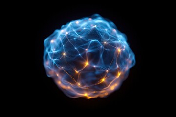 Abstract Neural Network with Glowing Connections