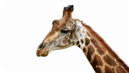 Naklejka premium giraffe isolated on white