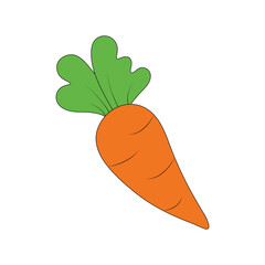 Fresh Carrot vector icon set
