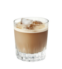 Refreshing Iced Coffee Drink in Glass Close up