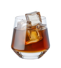 Refreshing Iced Coffee Drink in Glassware