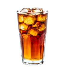 Refreshing Iced Tea in a Glass with Ice Cubes