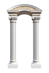 classic column isolated on white