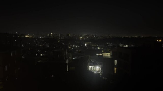 night view of the Mumbai Versova city