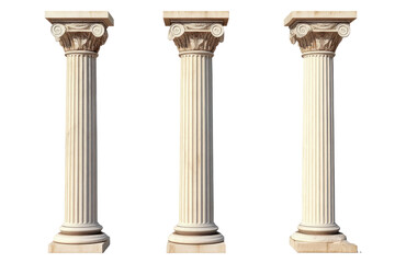Fototapeta premium ancient greek column isolated