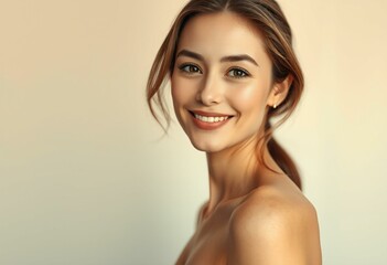 Fototapeta premium Natural light portrait of a relaxed woman