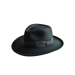 Stylish Dark Grey Fedora Hat with Bow