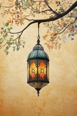 Intricate Islamic Lantern Hanging
