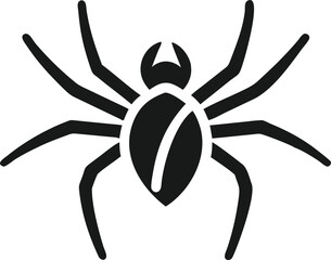 Obraz premium Vector Illustration of a Silhouette Spider