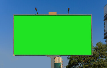 Large billboards for outdoor advertising along the roads. Background for design. 