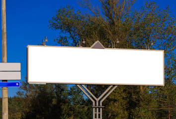 Large billboards for outdoor advertising along the roads. Background for design. 