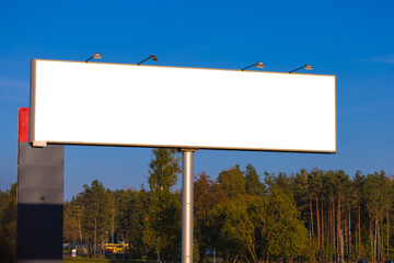 Large billboards for outdoor advertising along the roads. Background for design. 
