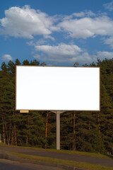 Large billboards for outdoor advertising along the roads. Background for design. 