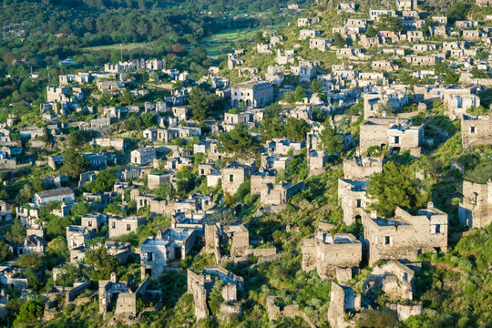 Abandonned Greek village of Kayakoy in Fethiye, Turkey