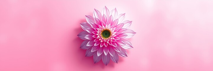 Beautiful pink lotus flower with serene beauty representing tranquility against a soft pink background