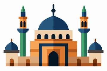 taj mahal vector illustration
