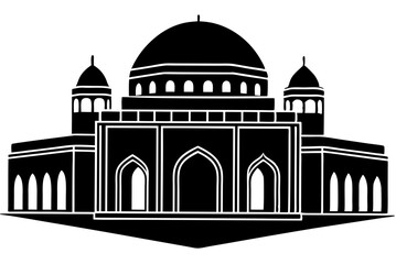 taj mahal vector illustration