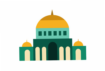 taj mahal vector illustration