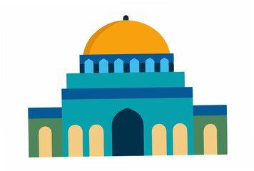 vector illustration of mosque