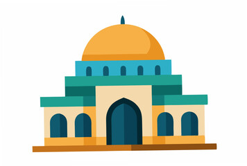 vector illustration of islamic mosque