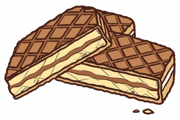 A crunchy chocolate wafer bar filled with creamy layers, perfect for snacking or dessert.