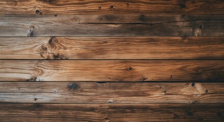 Wooden Plank Wall Background with Natural Grain Patterns and Rich Brown Tones Suitable for Text Overlay Copy Space