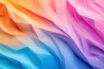 Abstract, colorful, geometric, triangular surface as wallpaper, background for graphic design