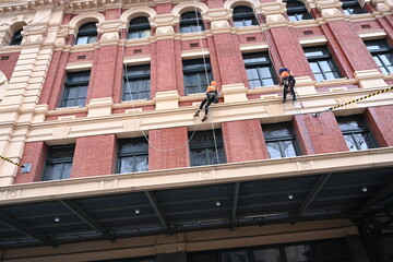 flinders street railway station, decretive Victorian style architecture , Melbourne Victoria Australia 