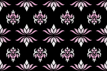 seamless lotus floral pattern wallpaper