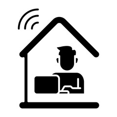Work from home icon
