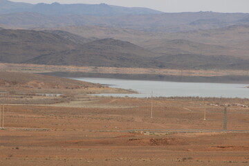 Barrage El Mansour Eddahbi, Ouarzazate Lake in Morocco