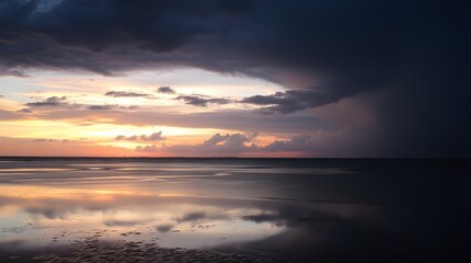 Fototapeta premium sunset over the sea
