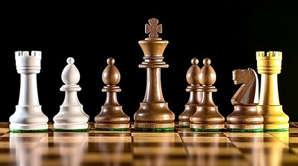 Chess Pieces on a Chessboard