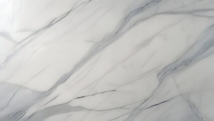 A sleek white marble background with delicate gray veins, a polished sheen, and a refined, luxurious feel—perfect for high-end dining and elegant branding.