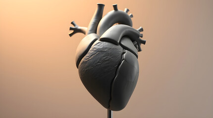 Fototapeta premium Heartbeat of Life: Exploring the Functions of the Human Heart