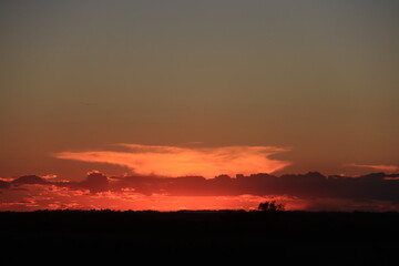 Saskatchewan Scenery, Sunrise in Fog, Barn
