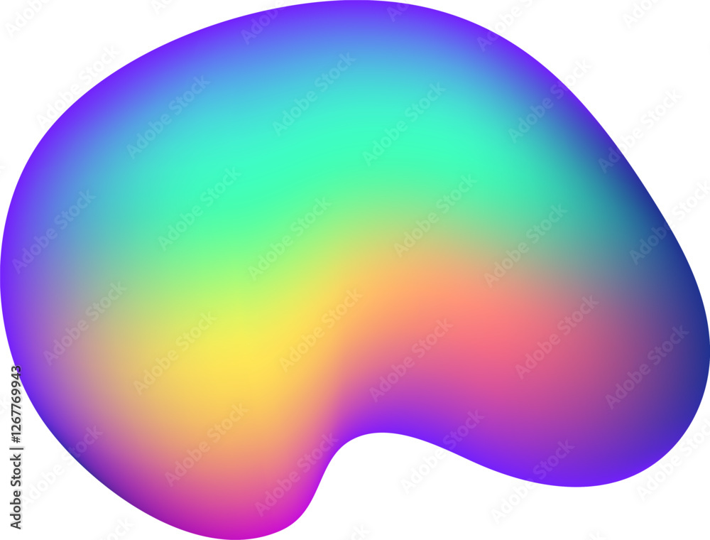 Poster smooth gradient creating a colorful abstract background with flowing transitions between shades, ide