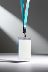 Minimalist photo product Lanyard id card mockup