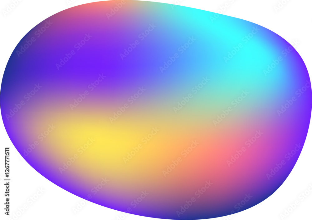 Poster smooth color transitions blend seamlessly in an abstract composition, creating a visually appealing 