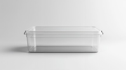 Clear Plastic Container Modern Transparent Storage in Minimalist Style