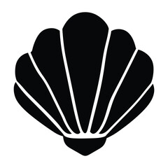shell silhouette vector illustration