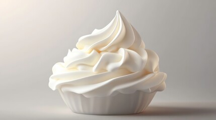 Whipped Cream Cupcake, Studio Shot, Food Photography, Display