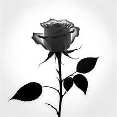 A delicate rose