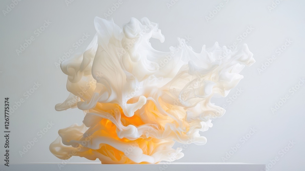 Poster the mesmerizing swirl of ink dispersion in water creating striking patterns and fluid dynamics in ab