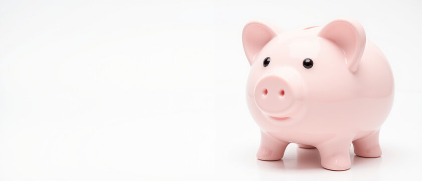 Piggy bank smiling in a bright environment conveying optimism about saving money for charitable causes
