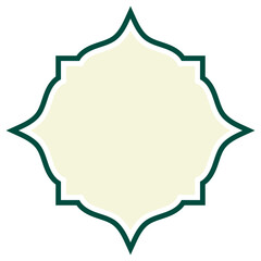 Islamic Square Ornamental Frame