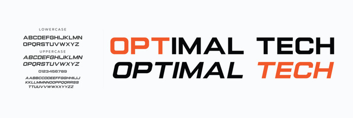 Modern Bold Font. Sans Serif Font. Regular Italic Uppercase Lowercase Typography urban style alphabet fonts for fashion, sport, technology, digital, movie, logo design, vector illustration
