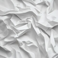 Fototapeta premium wrinkled white fabric background texture