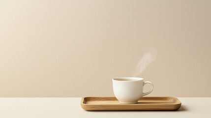 Morning coffee ritual kitchen beverage minimalist setting close-up view warmth comfort